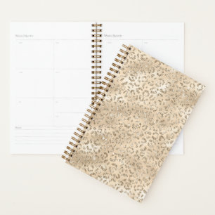 Agenda Patrón de impresión de piel de leopardo de chita