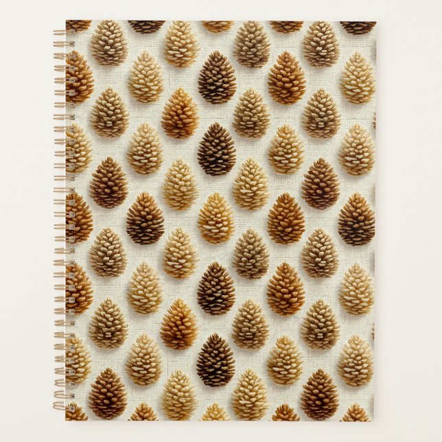 Agenda Patrón de invierno Pinecone clásico (Anverso)