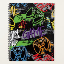 Patrón de juego de grafiti de neón
