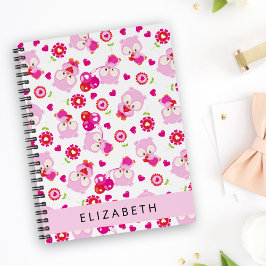 Agenda Patrón De Lechuzas, Lechuzas Cutas, Lechuzas Rosad