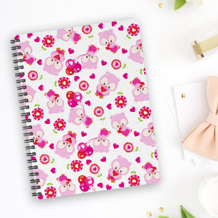 Agenda Patrón De Lechuzas, Lechuzas Cutas, Lechuzas Rosad