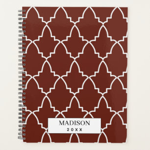 Agenda Patrón de letargo marroquí personalizado de Borgoñ