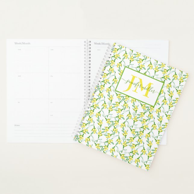 Agenda patrón de limones personalizado (Demostración)