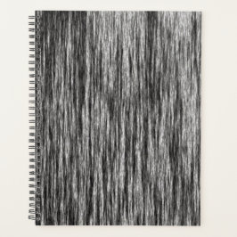 Agenda Patrón de líneas abstractas modernas en blanco y n