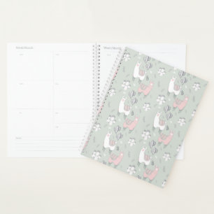 Agenda Patrón de Llama Pastel