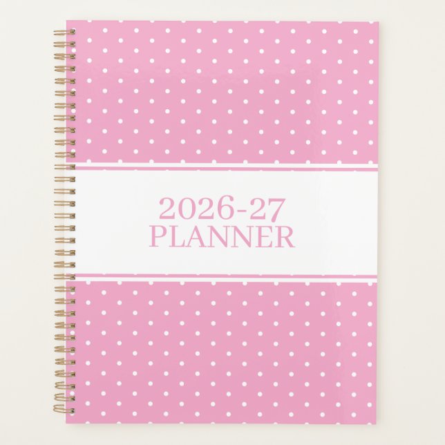 Agenda Patrón de lunares lindos (Anverso)