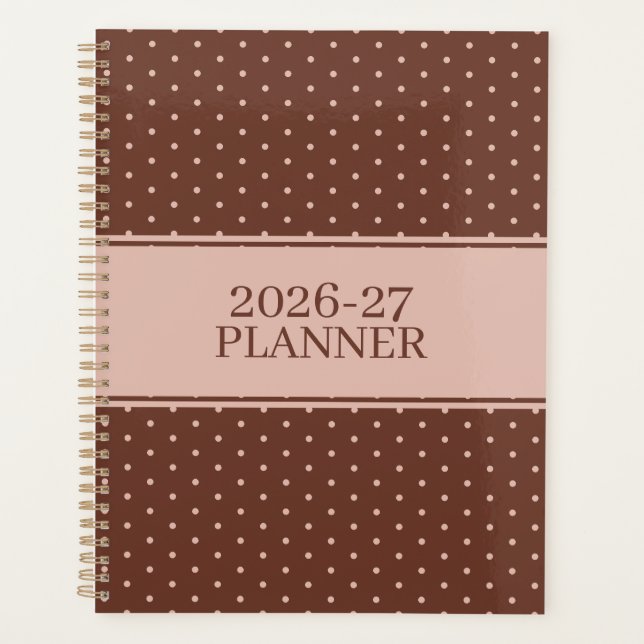 Agenda Patrón de lunares lindos (Anverso)