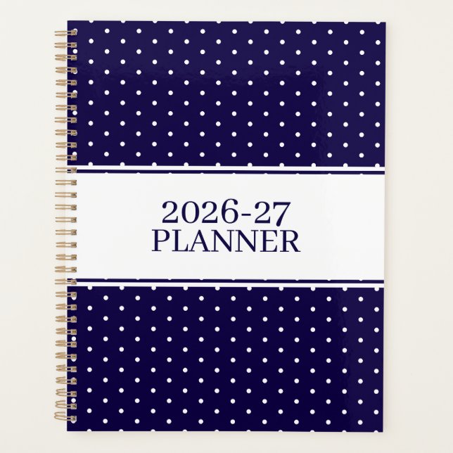 Agenda Patrón de lunares lindos  (Anverso)