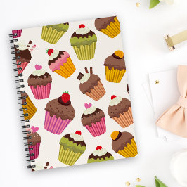 Agenda Patrón de magdalena, patrón de muffin, chocolate, 
