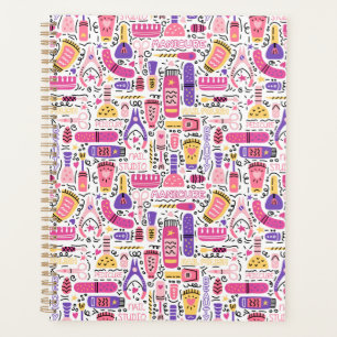 Agenda Patrón de manicura de garabato