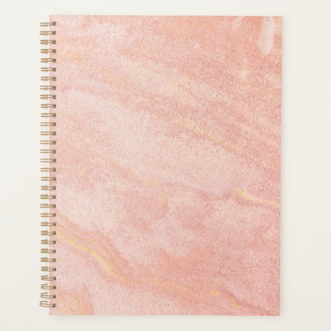 Agenda Patrón de mármol dorado  (Anverso)