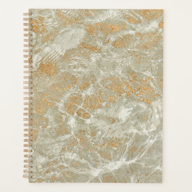 Agenda Patrón de mármol dorado  (Anverso)
