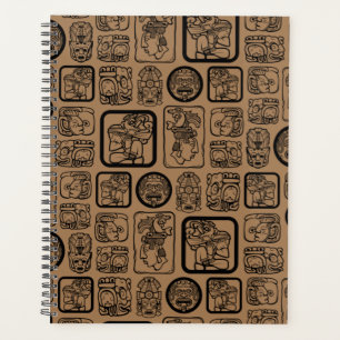Agenda Patrón de máscara antigua tribal MAYA 1