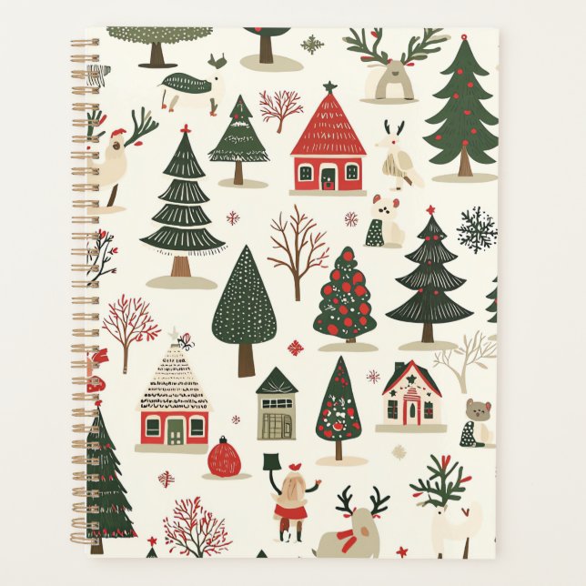 Agenda Patrón de Navidades de madera de época (17) (Anverso)