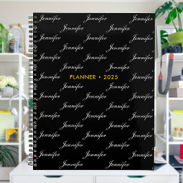 Agenda Patrón de nombre de guión elegante personalizado