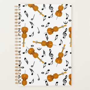 Agenda Patrón de notas de música de Cello