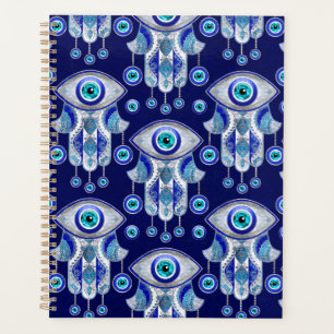 Agenda Patrón de ojos de mano-malvado