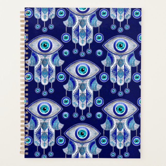 Agenda Patrón de ojos de mano-malvado (Anverso)