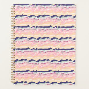 Agenda Patrón de ondas pastorales multicolor