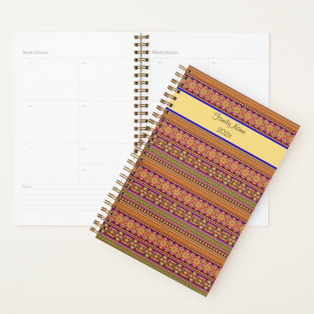 Agenda Patrón de otoño personalizado (Demostración)