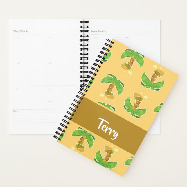 Agenda Patrón de palmeras tropicales (Demostración)