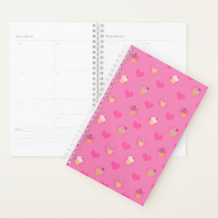 Agenda Patrón de pastel rosa