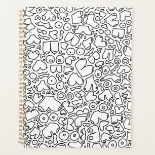 Agenda Patrón de pecho adulto gracioso