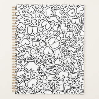 Agenda Patrón de pecho adulto gracioso