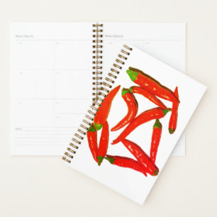 Agenda Patrón de Peppers de Chili Picante Caliente