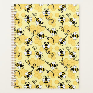 Agenda Patrón de pequeñas abejas.