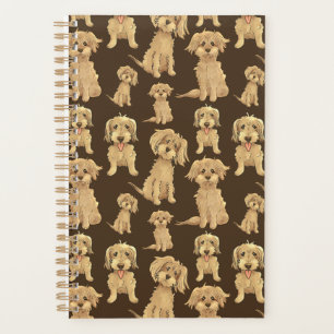 Agenda Patrón de perro Labradoodle goldendoodle Cute marr