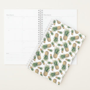 Agenda Patrón de piña acuarela