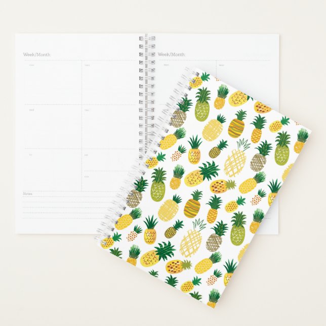 Agenda Patrón de piña de moda (Demostración)
