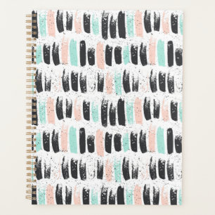Agenda Patrón de pinceles y trazos de tinta