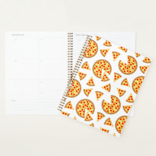 Agenda Patrón de pizzas y rodajas divertidas de Guay en b