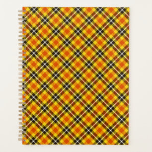 Agenda Patrón de plástico rojo negro amarillo-57577