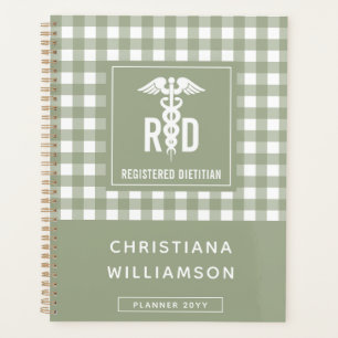Agenda Patrón de platillos de dietista registrado de RD p