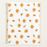 Agenda Patrón de pollo frito y Waffles<br><div class="desc">Patrón con ilustraciones de gofres inspirados en la acuarela,  piernas de pollo fritas y alas de pollo.</div>