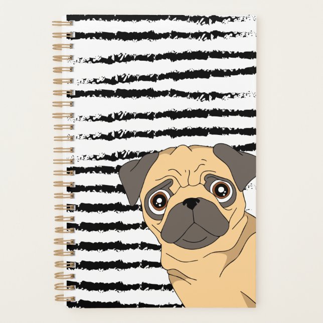 Agenda Patrón de pug de corte (Anverso)