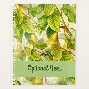 Agenda Patrón de ramas y peras del árbol de peras