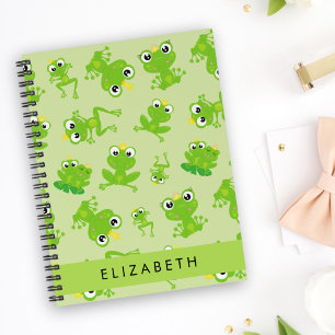 Agenda Patrón de rana, ranas verdes, príncipe de rana, tu