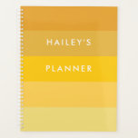 Agenda Patrón de rayas amarillas<br><div class="desc">Un diseño sencillo y elegante con estampado amarillo.</div>