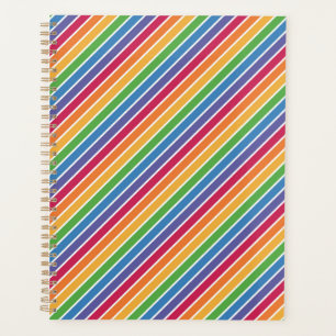 Agenda Patrón de rayas arco iris