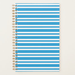 Agenda Patrón de rayas blancas y azules