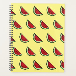 Agenda Patrón de sandía de píxeles