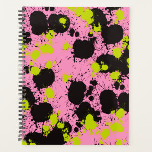 Agenda Patrón de sangrado de pintura abstracta
