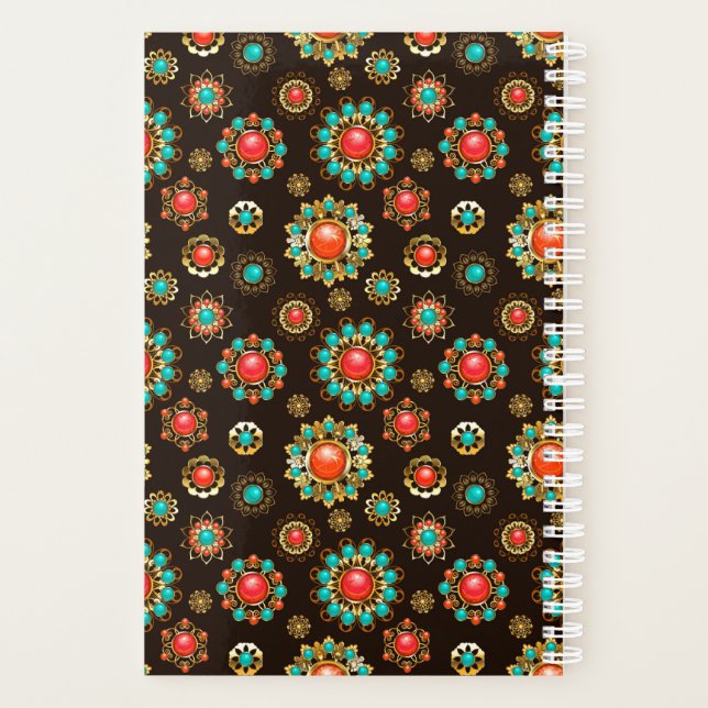 Agenda Patrón de Seamless Brooches Étnicos (Reverso)