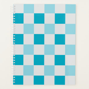 Agenda Patrón De Tablero Blanco Y Azul