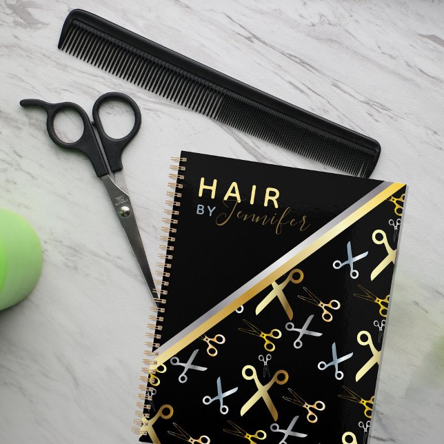 Agenda Patrón de tijeras de oro y plata brillante Hairsty (Subido por el creador)
