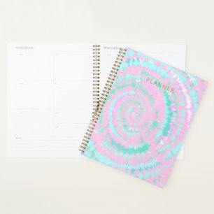 Agenda Patrón de tinte de tinta de pato azul